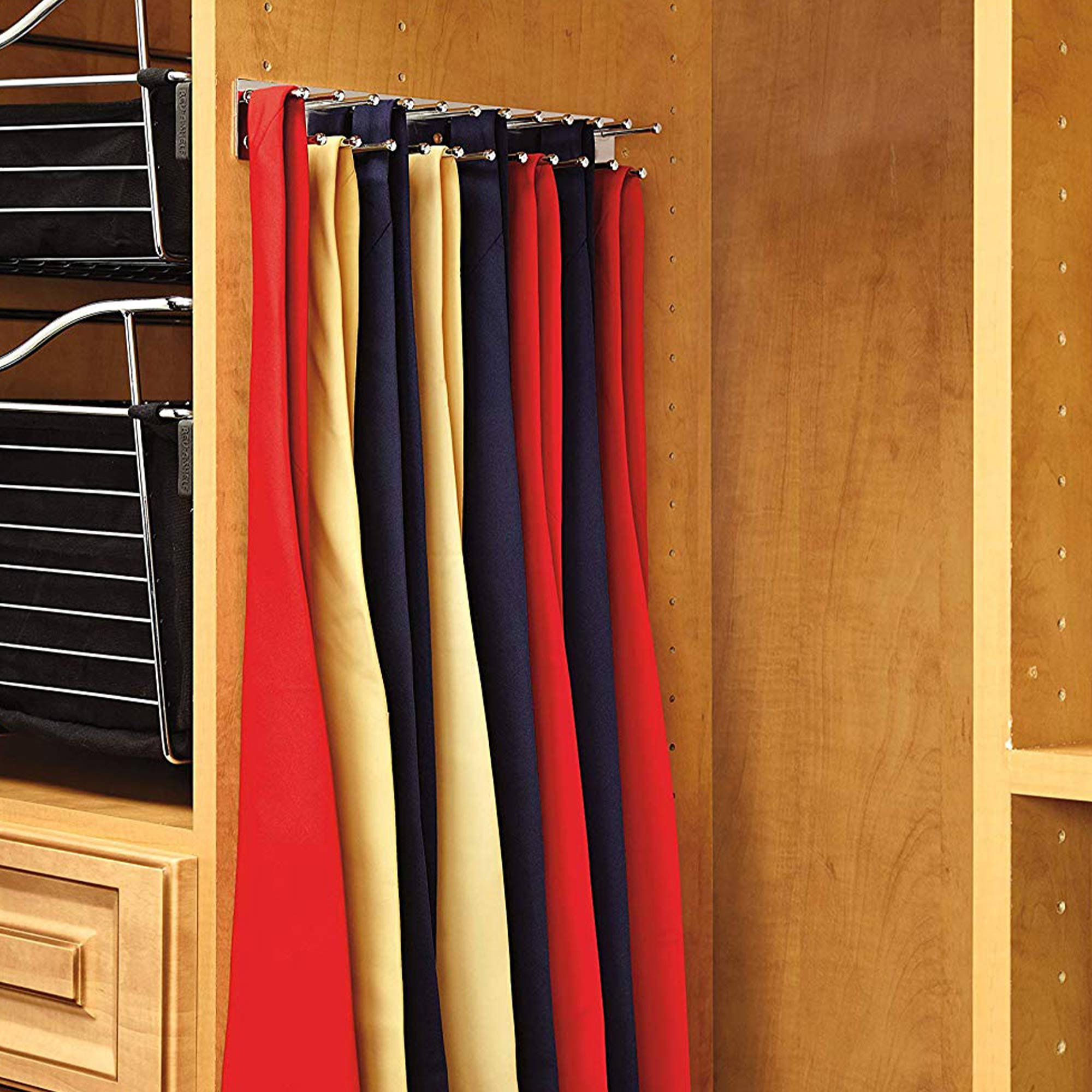 Rev-A-Shelf 12" Side Mount Extending Tie Organization Rack, TRC-12CR (4